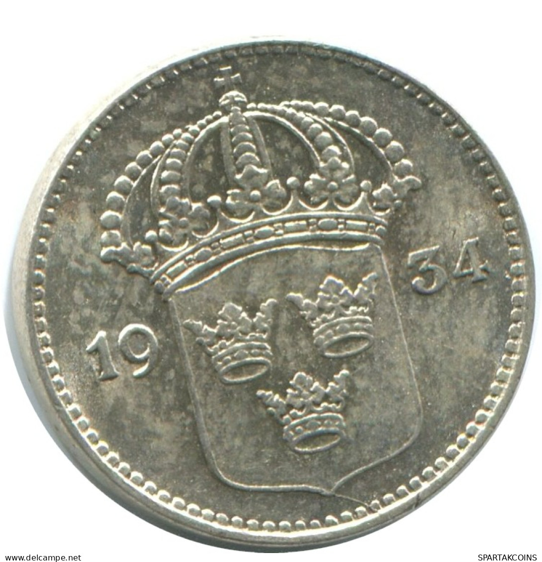 10 ORE 1934 SWEDEN SILVER Coin #AD089.2.U.A - Schweden