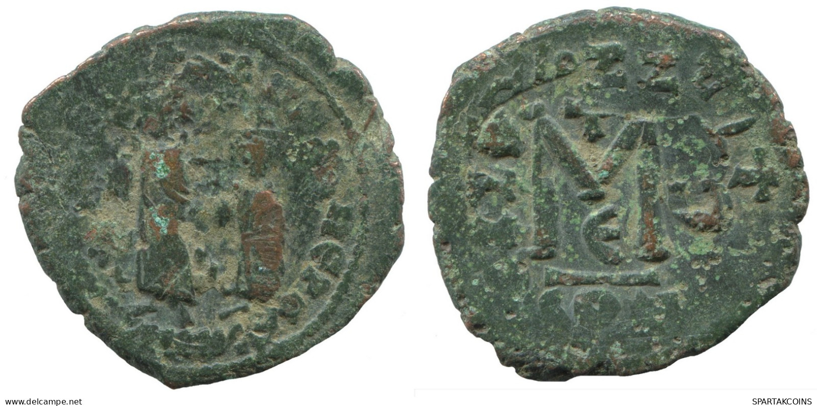 JUSTINIAN I AE FOLLIS 9.4g/29mm GENUINE BYZANTINISCHE Münze  #SAV1016.10.D.A - Byzantinische Münzen