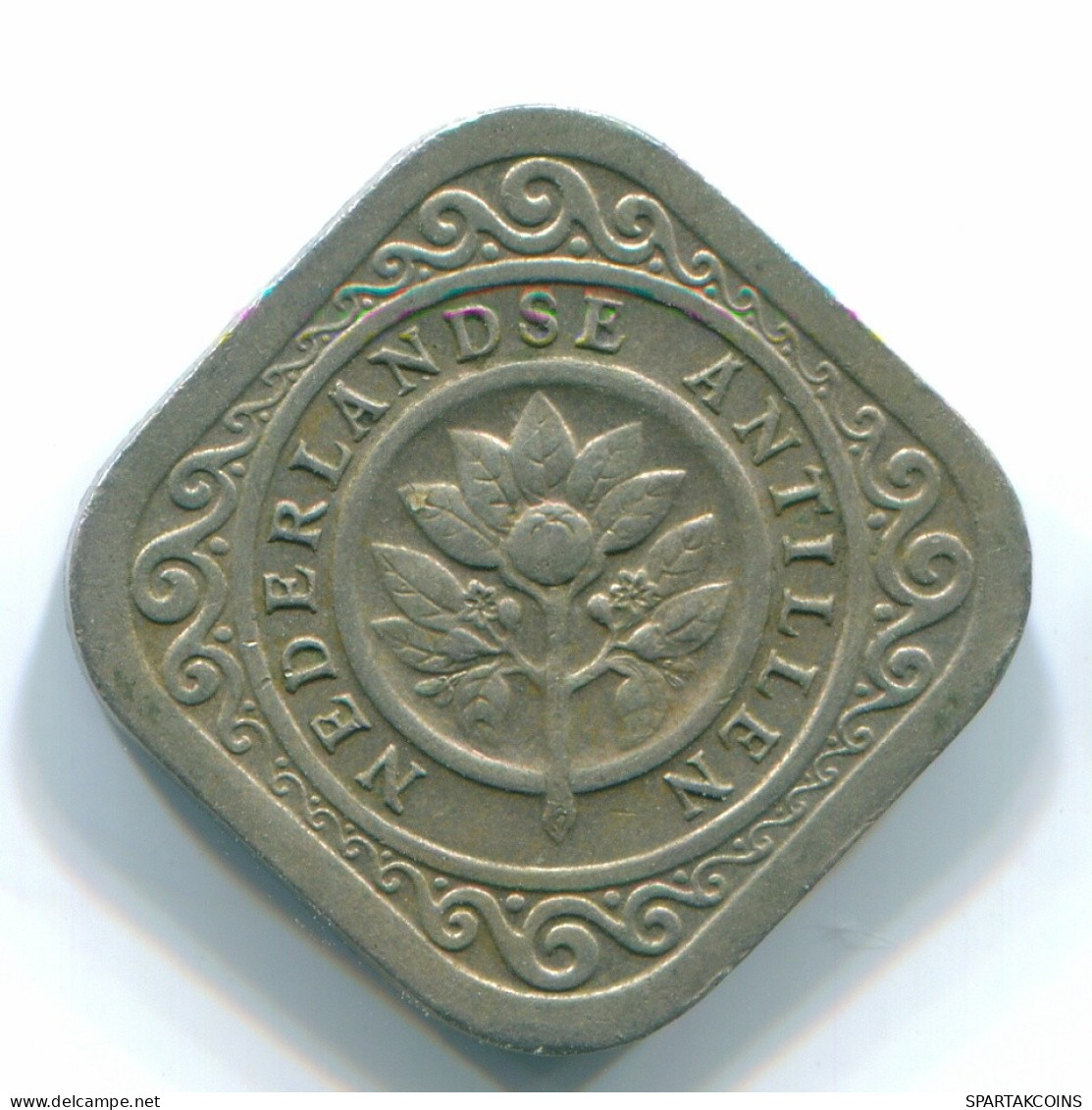 5 CENTS 1967 NIEDERLÄNDISCHE ANTILLEN Nickel Koloniale Münze #S12475.D.A - Niederländische Antillen