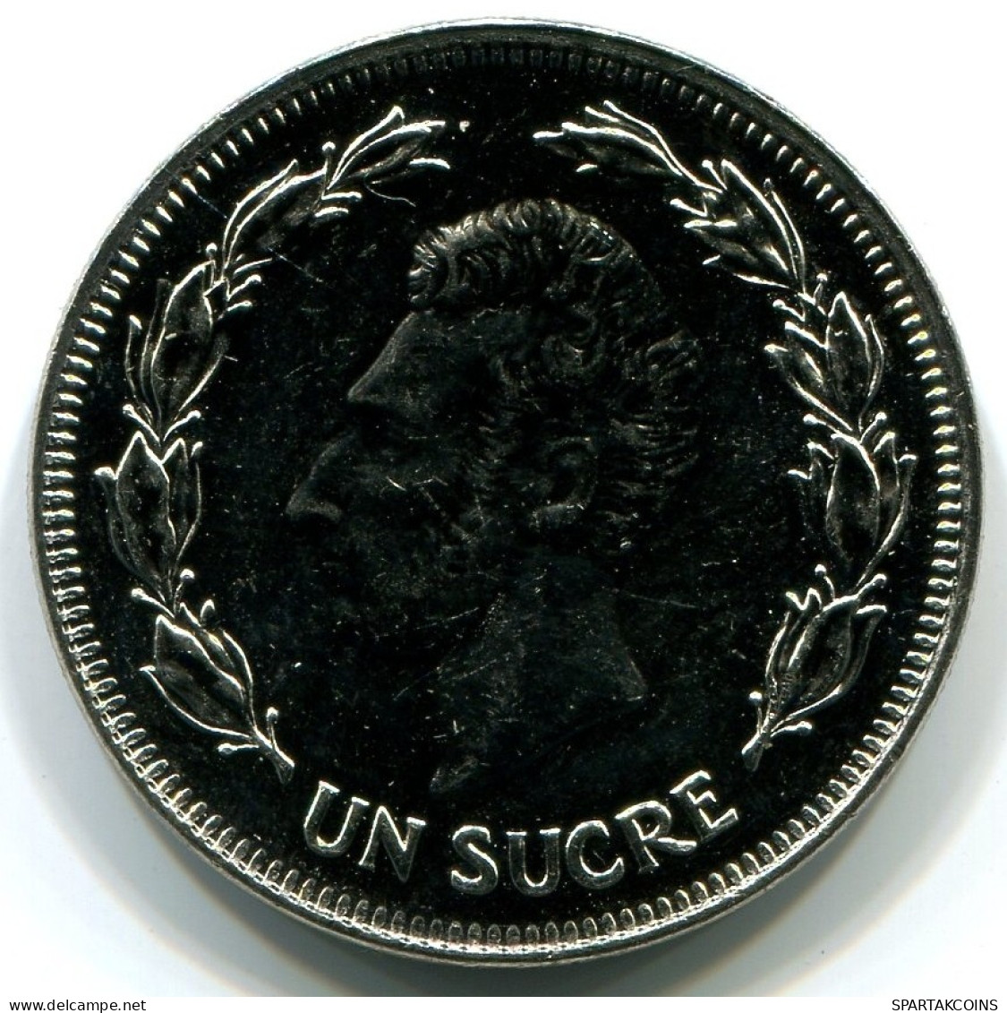 1 SUCRE 1986 ECUADOR UNC Coin #W10995.U.A - Ecuador
