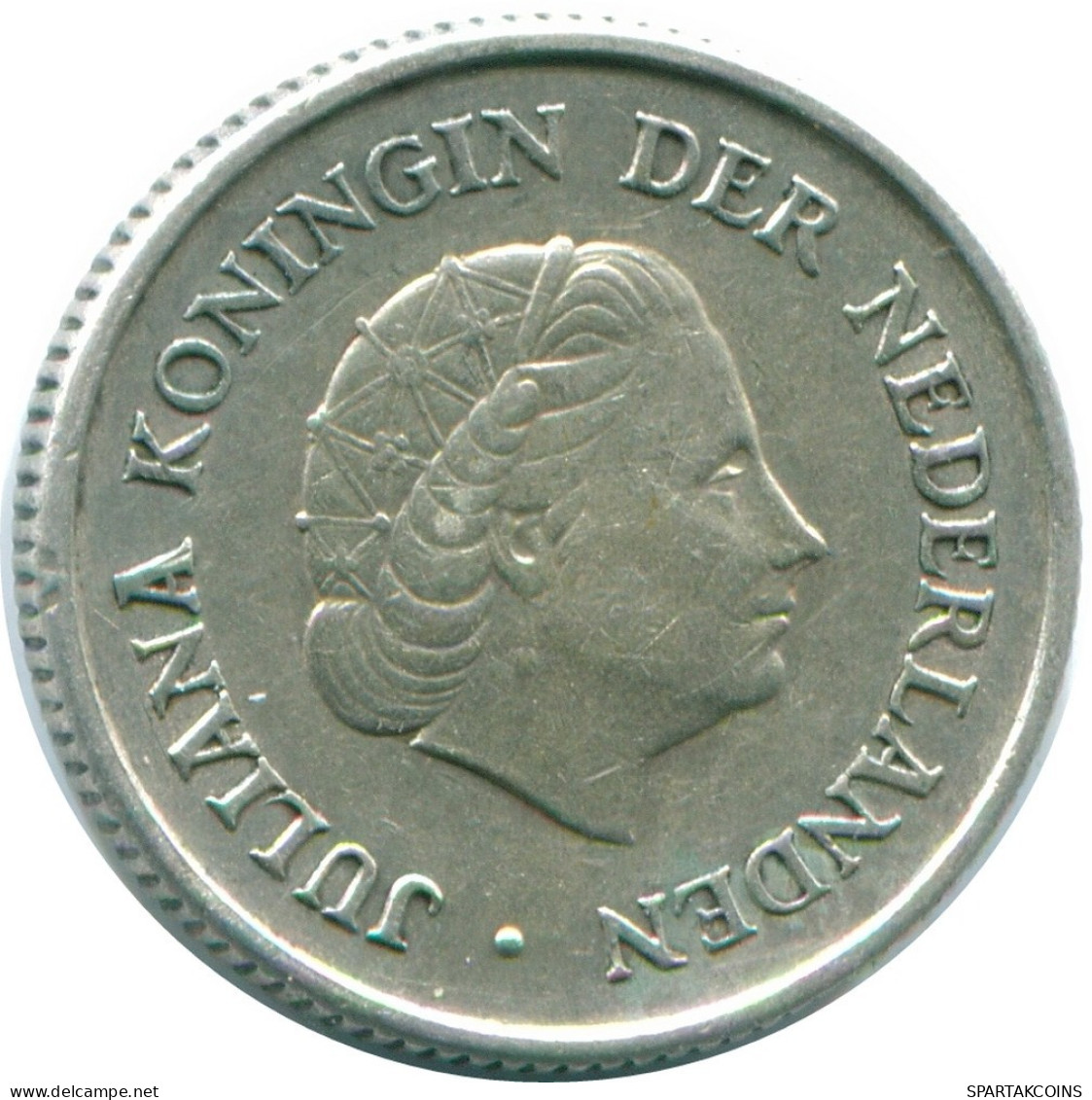 1/4 GULDEN 1967 ANTILLAS NEERLANDESAS PLATA Colonial Moneda #NL11510.4.E.A - Antilles Néerlandaises