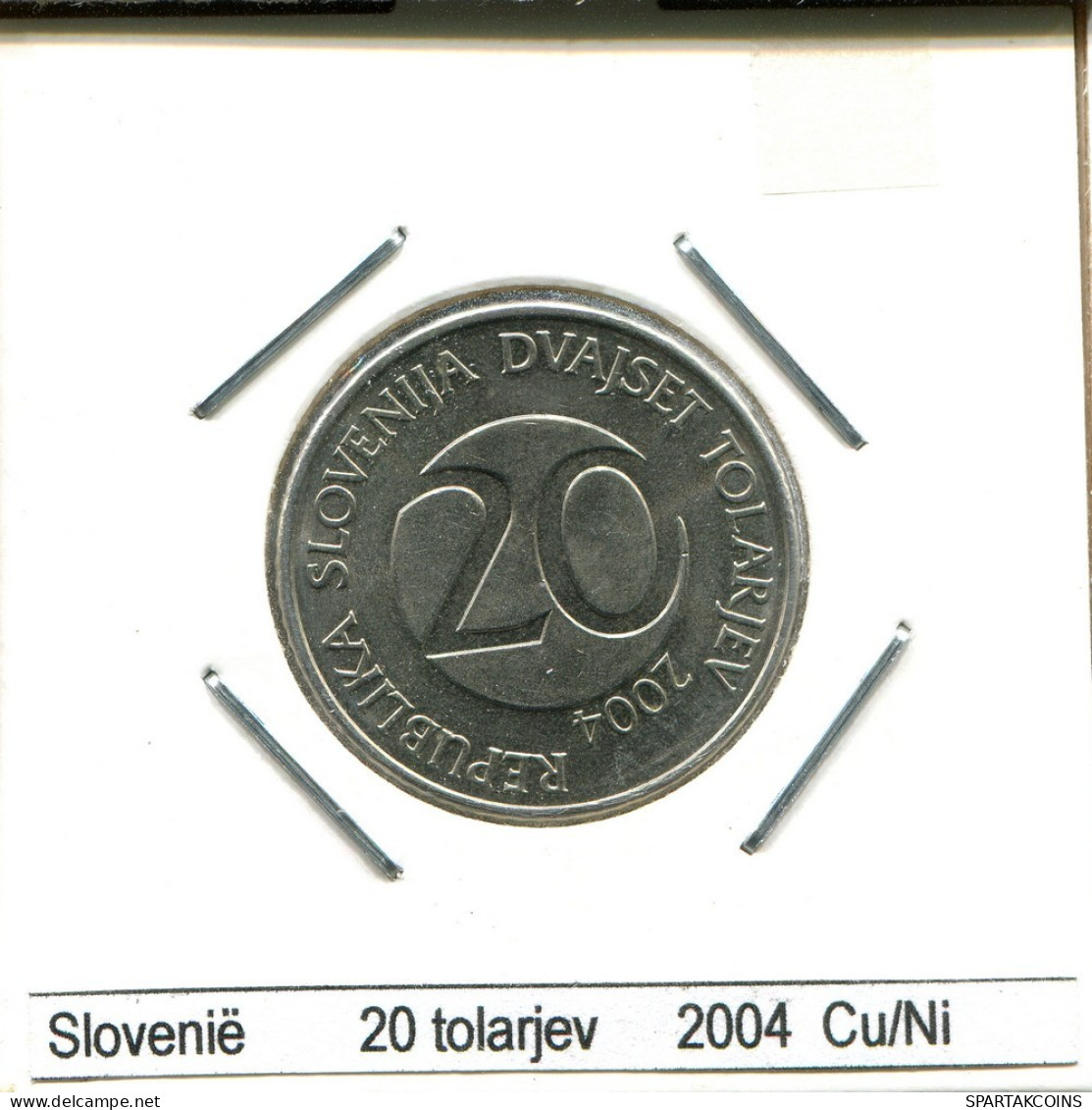 20 TOLARJEV 2004 SLOWENIEN SLOVENIA Münze #AS573.D.A - Slowenien