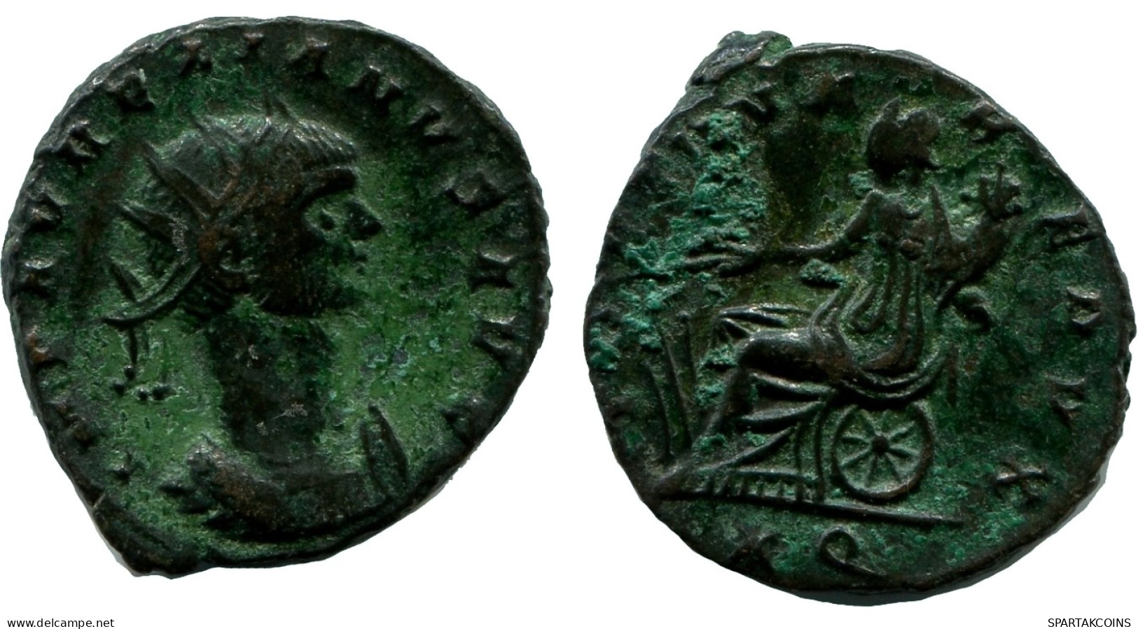 AURELIAN ANTONINIANUS 270-275 AD Ancient ROMAN EMPIRE Coin #ANC12291.33.U.A - The Military Crisis (235 AD Tot 284 AD)