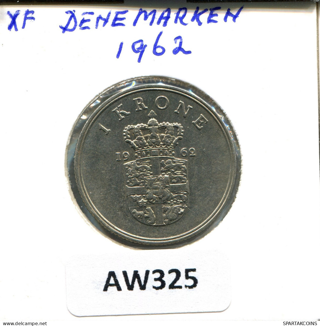 1 KRONER 1962 DANEMARK DENMARK Pièce #AW325.F.A - Danimarca