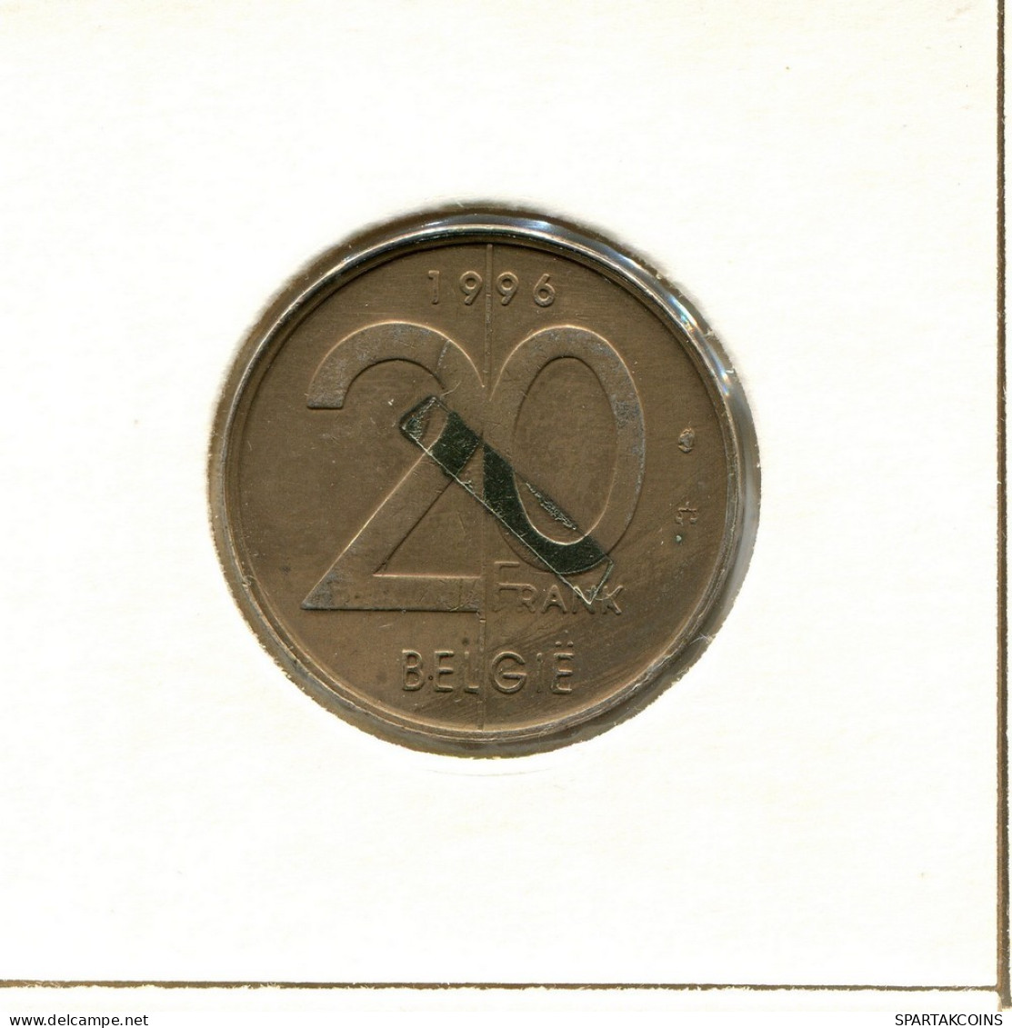 20 FRANCS 1996 DUTCH Text BÉLGICA BELGIUM Moneda #BB249.E.A - 20 Francs