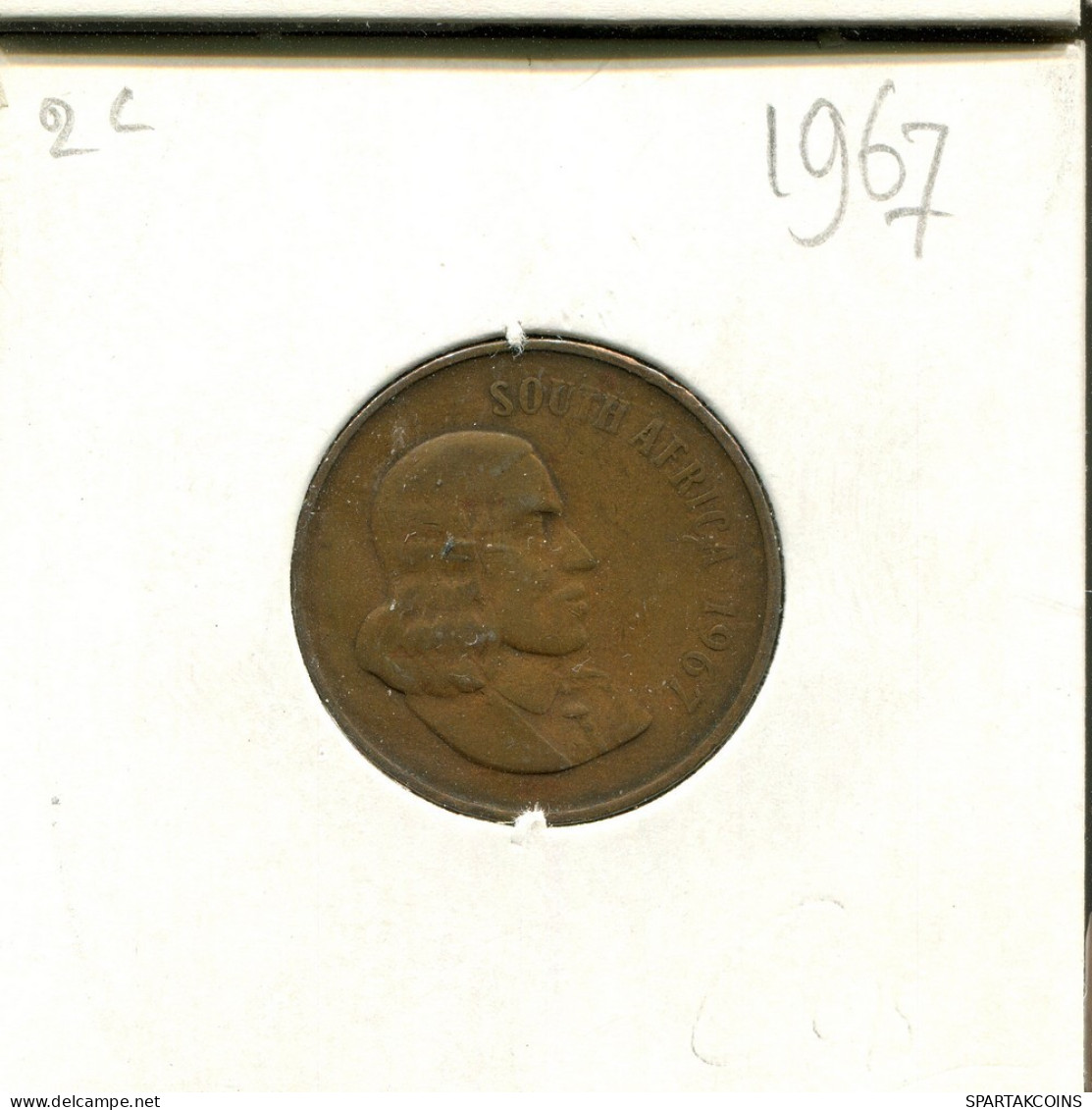 2 CENTS 1967 AFRIQUE DU SUD SOUTH AFRICA Pièce #AT079.F.A - Südafrika