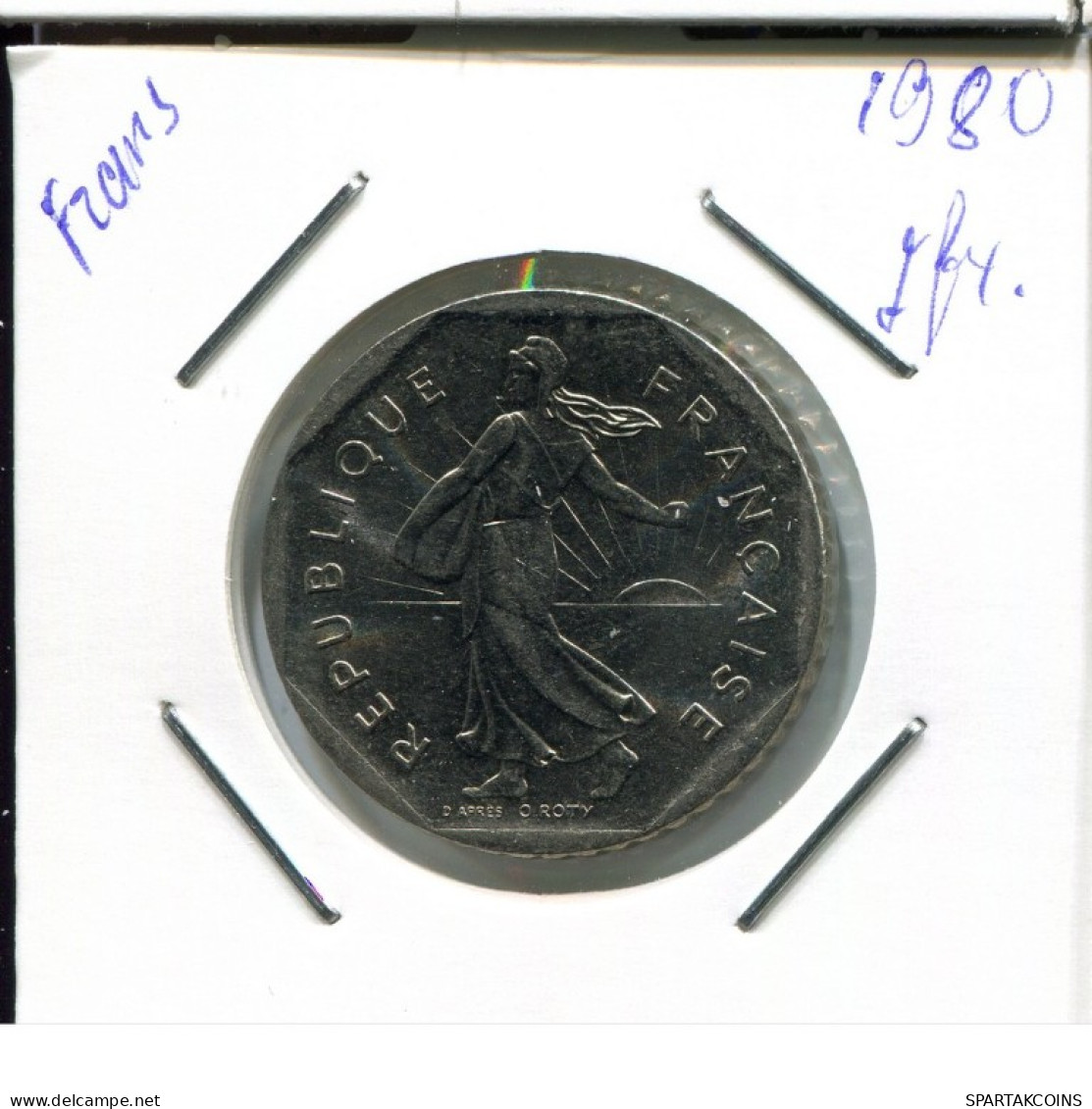 2 FRANCS 1980 FRANCIA FRANCE Moneda Semeuse Moneda #AN995.E.A - 2 Francs