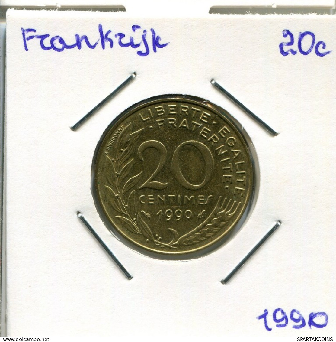 20 CENTIMES 1990 FRANCE Coin French Coin #AM871.U.A - 20 Centimes