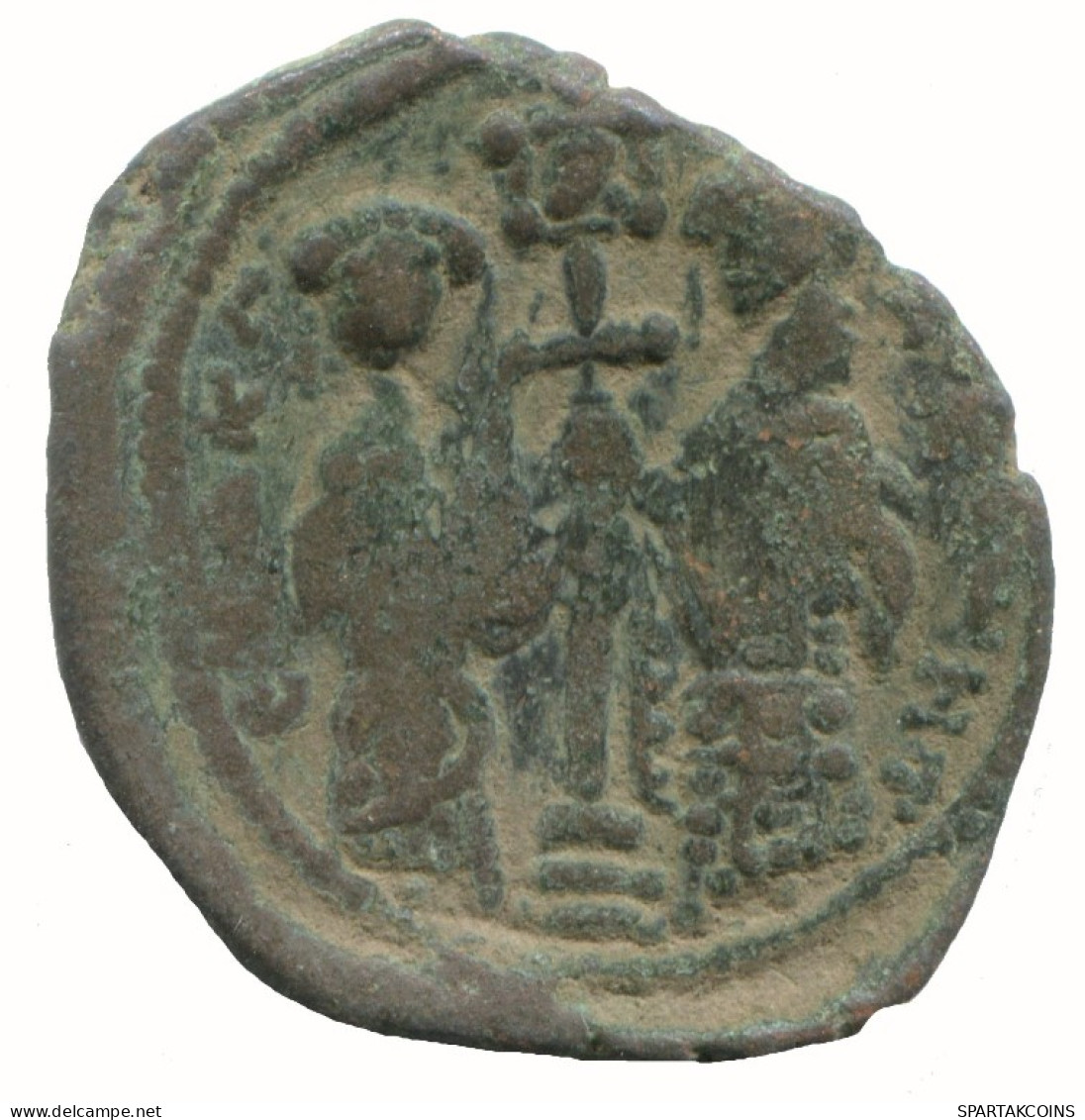 JESUS CHRIST ANONYMOUS Auténtico Antiguo BYZANTINE Moneda 7.7g/30mm #AA585.21.E.A - Bizantinas