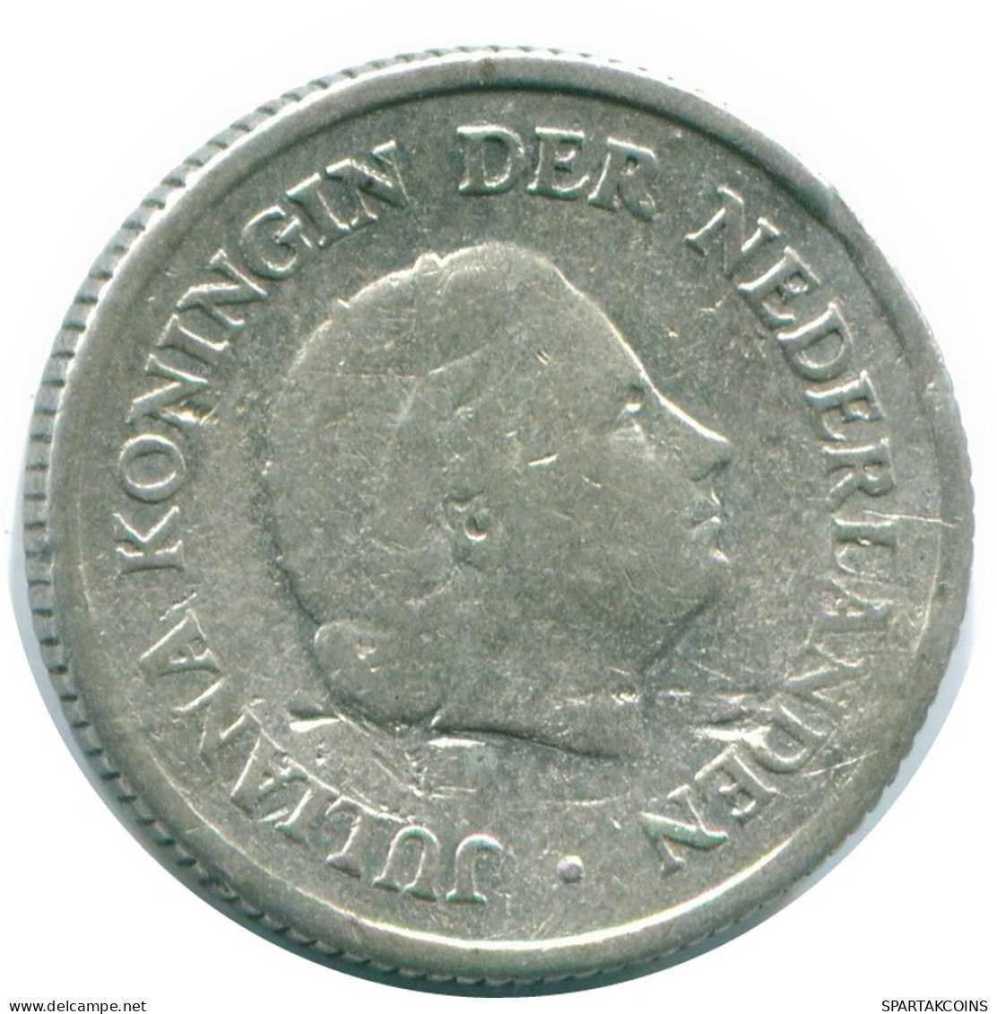 1/4 GULDEN 1956 NIEDERLÄNDISCHE ANTILLEN SILBER Koloniale Münze #NL10906.4.D.A - Antille Olandesi