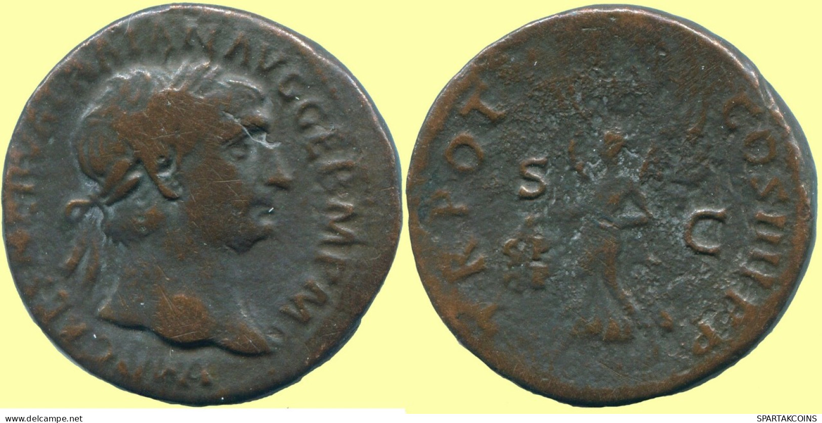 AE AS Authentic Original Ancient ROMAN EMPIRE Coin 10.4g/27.87mm #ANC13516.63.U.A - Andere & Zonder Classificatie