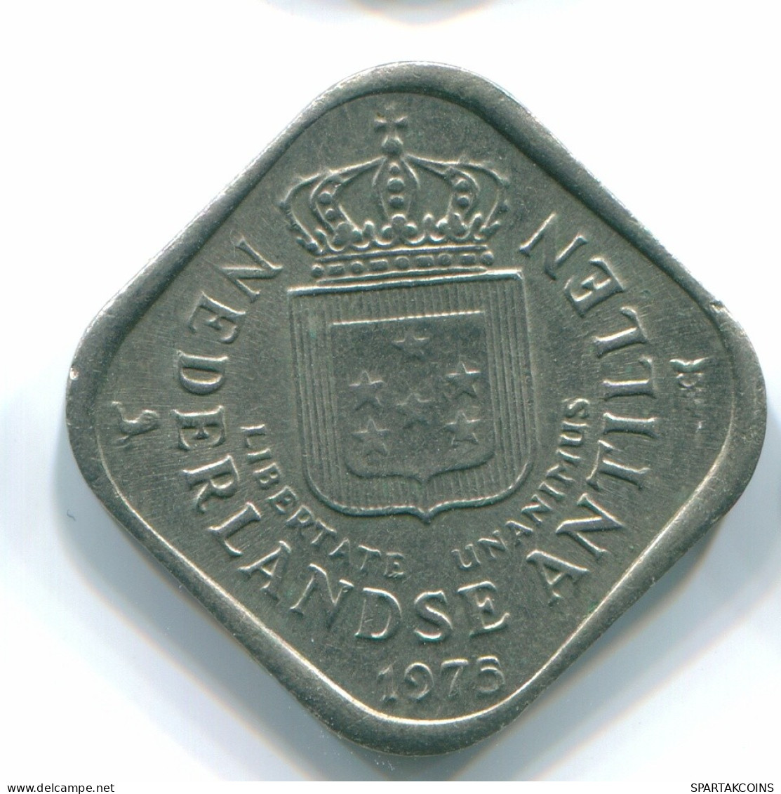 5 CENTS 1975 NIEDERLÄNDISCHE ANTILLEN Nickel Koloniale Münze #S12227.D.A - Antilles Néerlandaises