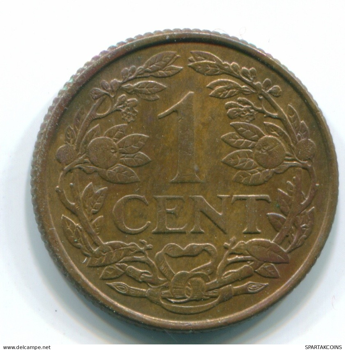 1 CENT 1965 ANTILLAS NEERLANDESAS Bronze Fish Colonial Moneda #S11119.E.A - Antille Olandesi