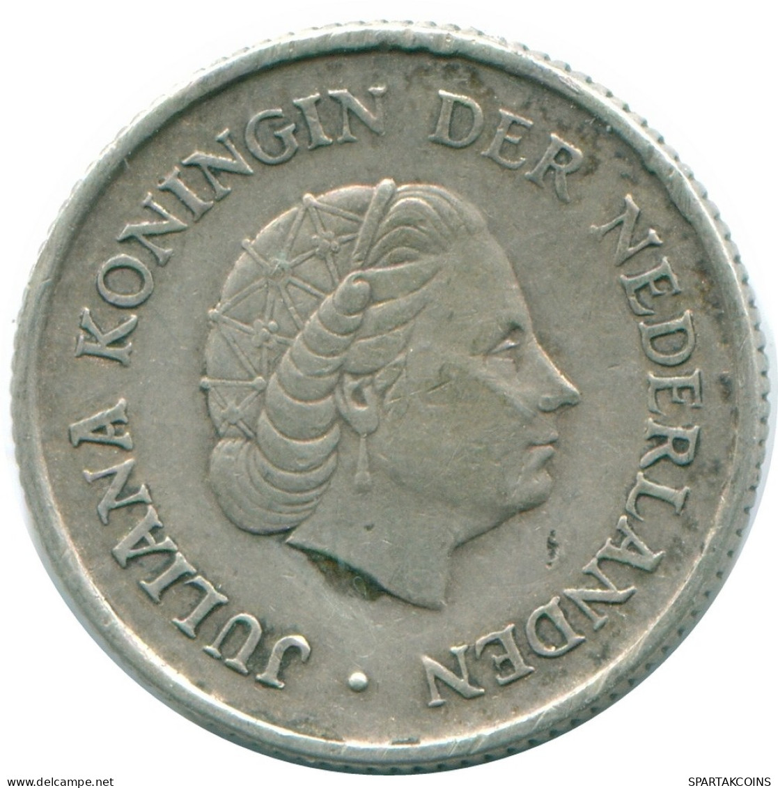1/4 GULDEN 1965 NIEDERLÄNDISCHE ANTILLEN SILBER Koloniale Münze #NL11352.4.D.A - Antilles Néerlandaises