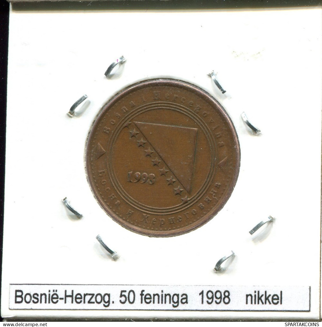 50 FENNINGA 1998 BOSNIA AND HERZEGOVINA Coin #AS585.U.A - Bosnia Y Herzegovina