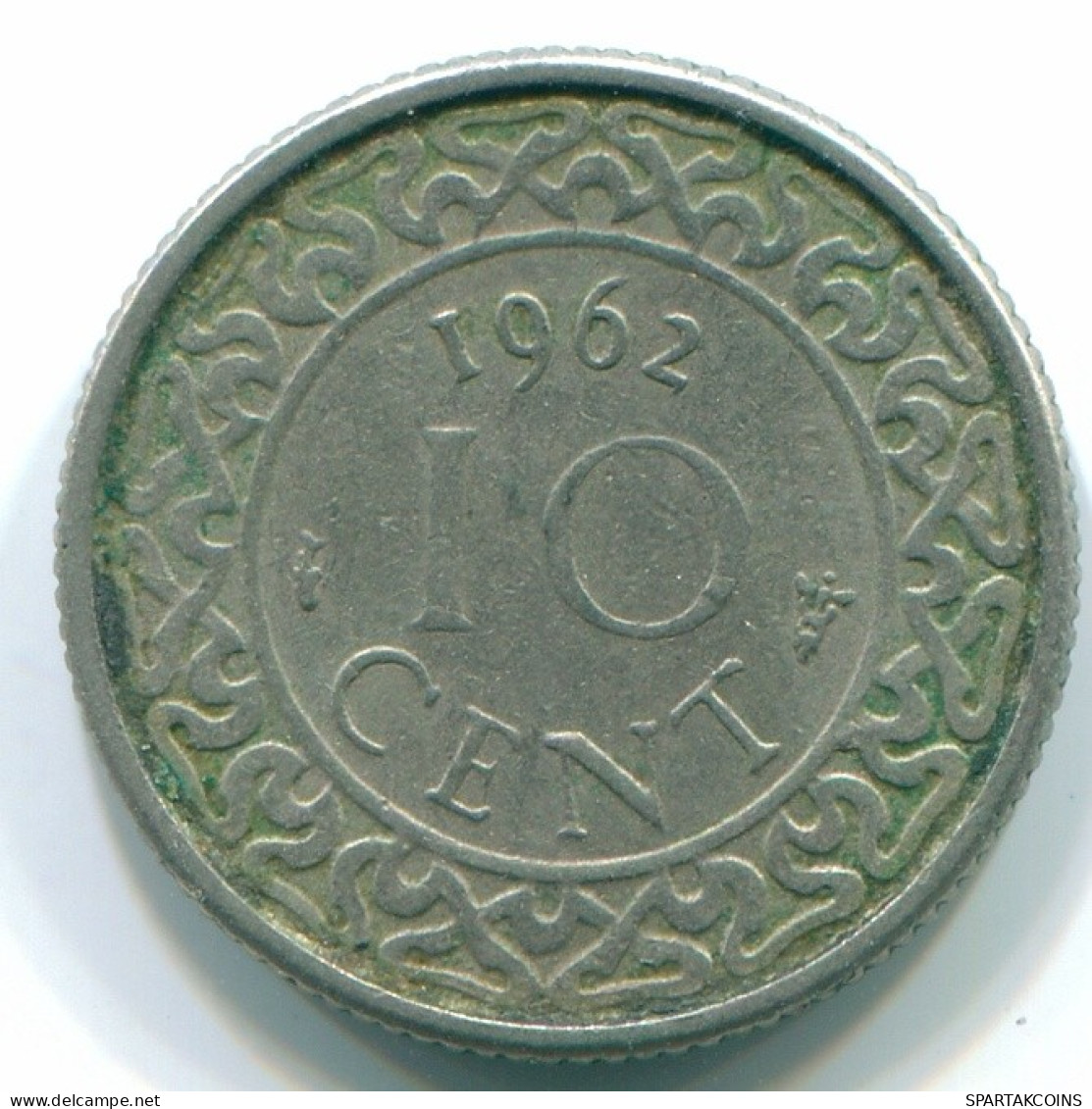10 CENTS 1962 SURINAME Netherlands Nickel Colonial Coin #S13202.U.A - Suriname 1975 - ...