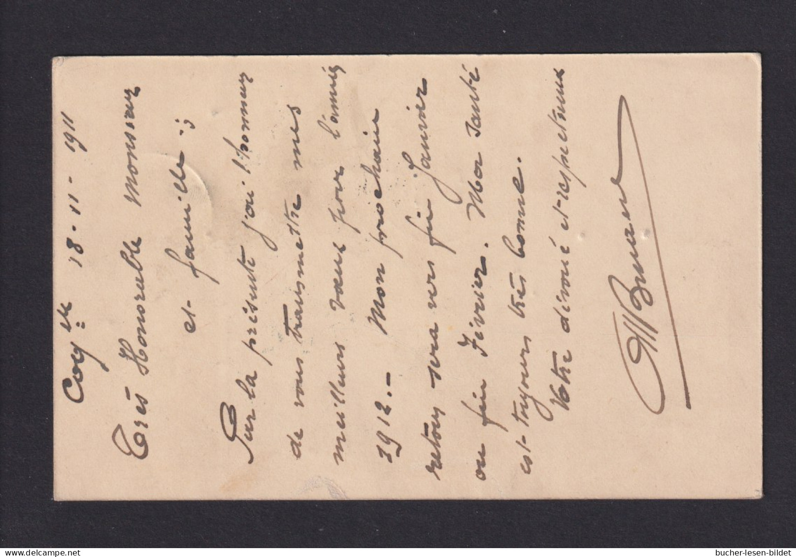 1911 - 10 C. Ganzsache Ab COQUILHATVILLE Nach Belgien - Cartas & Documentos