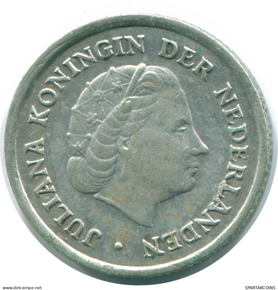 1/10 GULDEN 1970 NETHERLANDS ANTILLES SILVER Colonial Coin #NL12953.3.U.A - Antille Olandesi