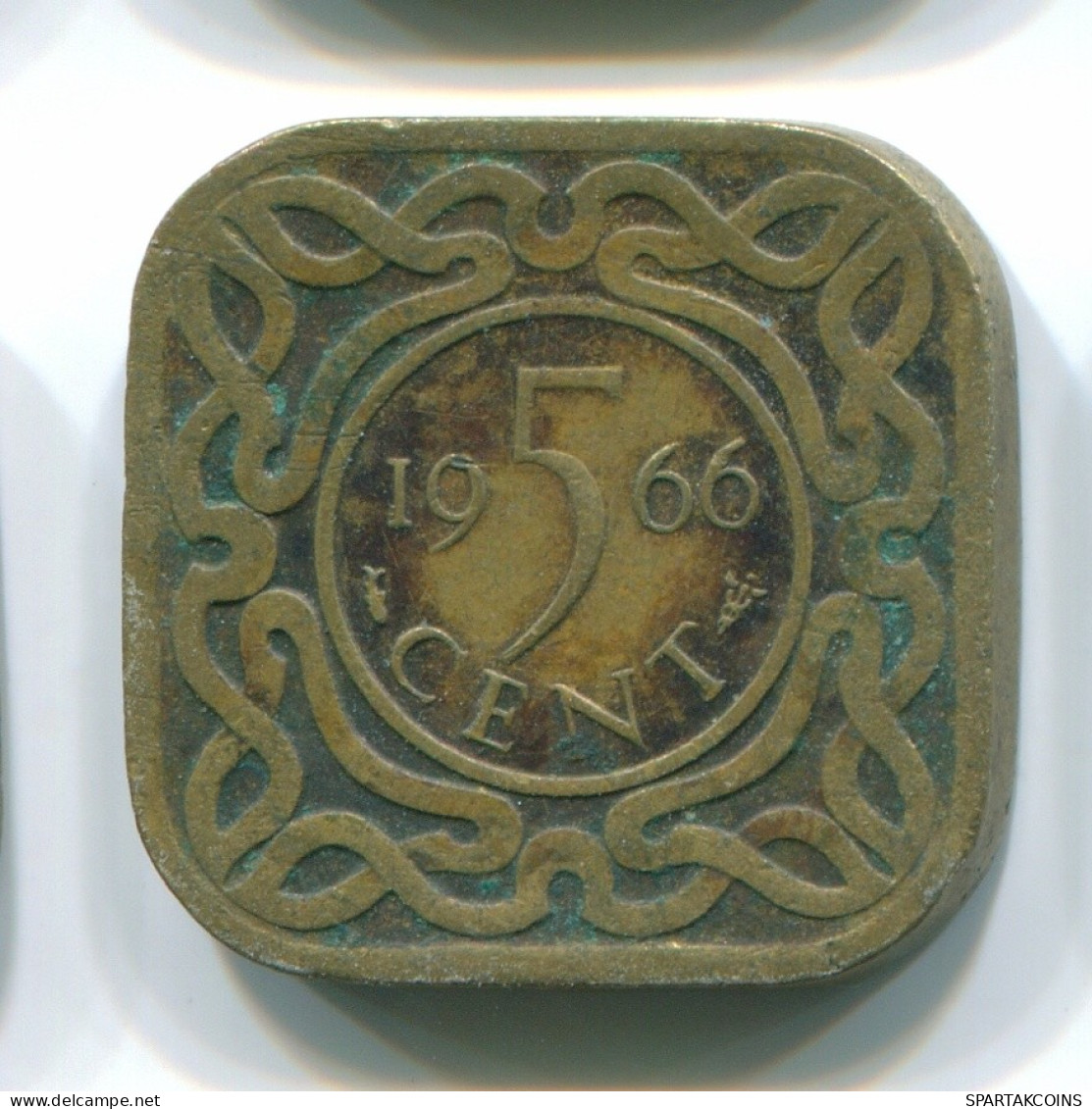 5 CENTS 1966 SURINAM NIEDERLANDE Nickel-Brass Koloniale Münze #S12742.D.A - Suriname 1975 - ...