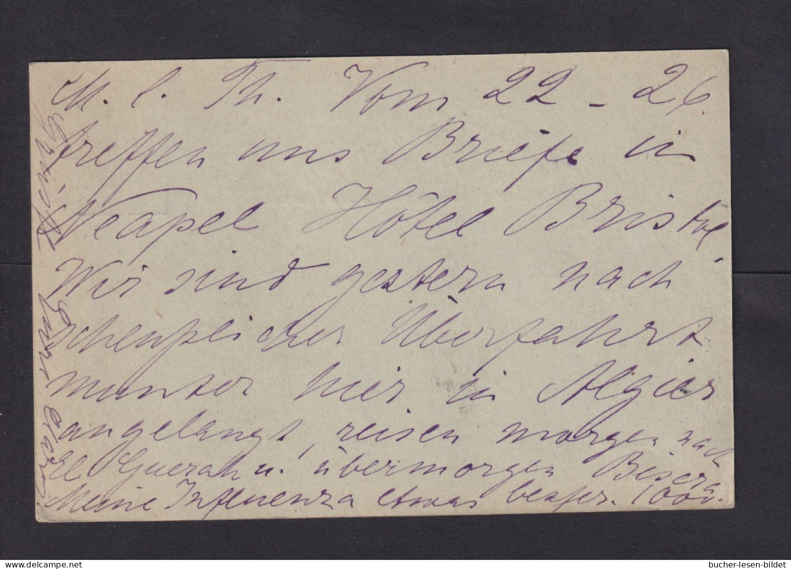 1900 - 10 C. Frankreich Ganzsache Ab ALGER Nach Stade - Cartas & Documentos