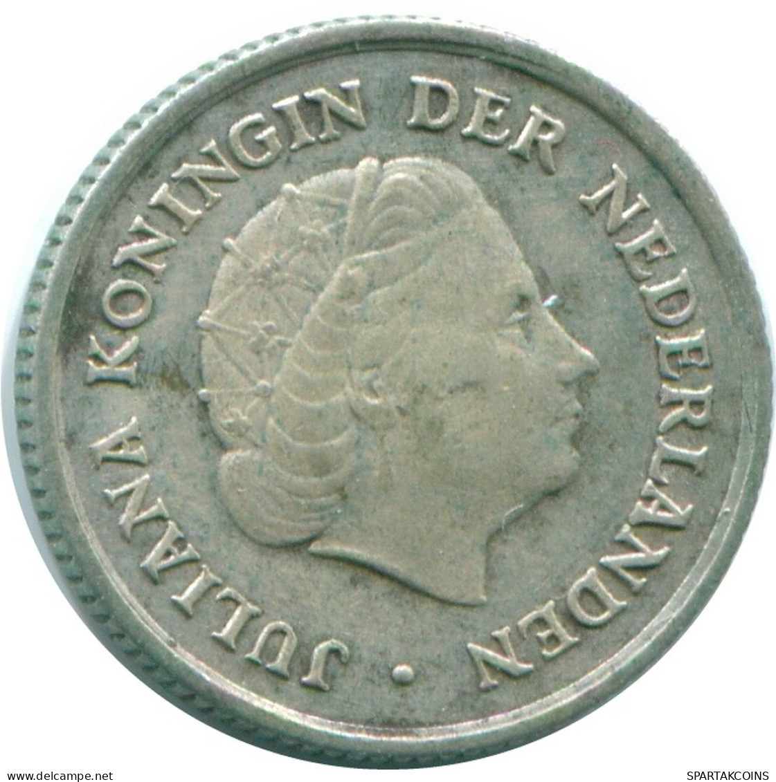 1/10 GULDEN 1963 NETHERLANDS ANTILLES SILVER Colonial Coin #NL12581.3.U.A - Antille Olandesi