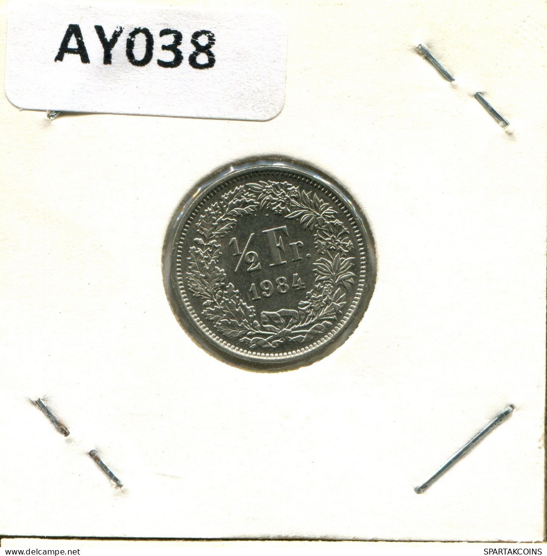 1/2 FRANC 1984 SWITZERLAND Coin #AY038.3.U.A - Sonstige & Ohne Zuordnung