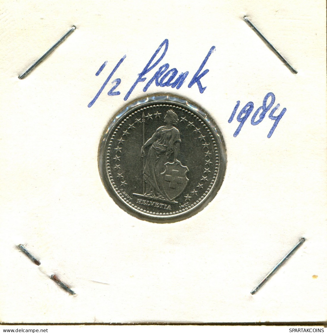 1/2 FRANC 1984 SWITZERLAND Coin #AY038.3.U.A - Otros & Sin Clasificación