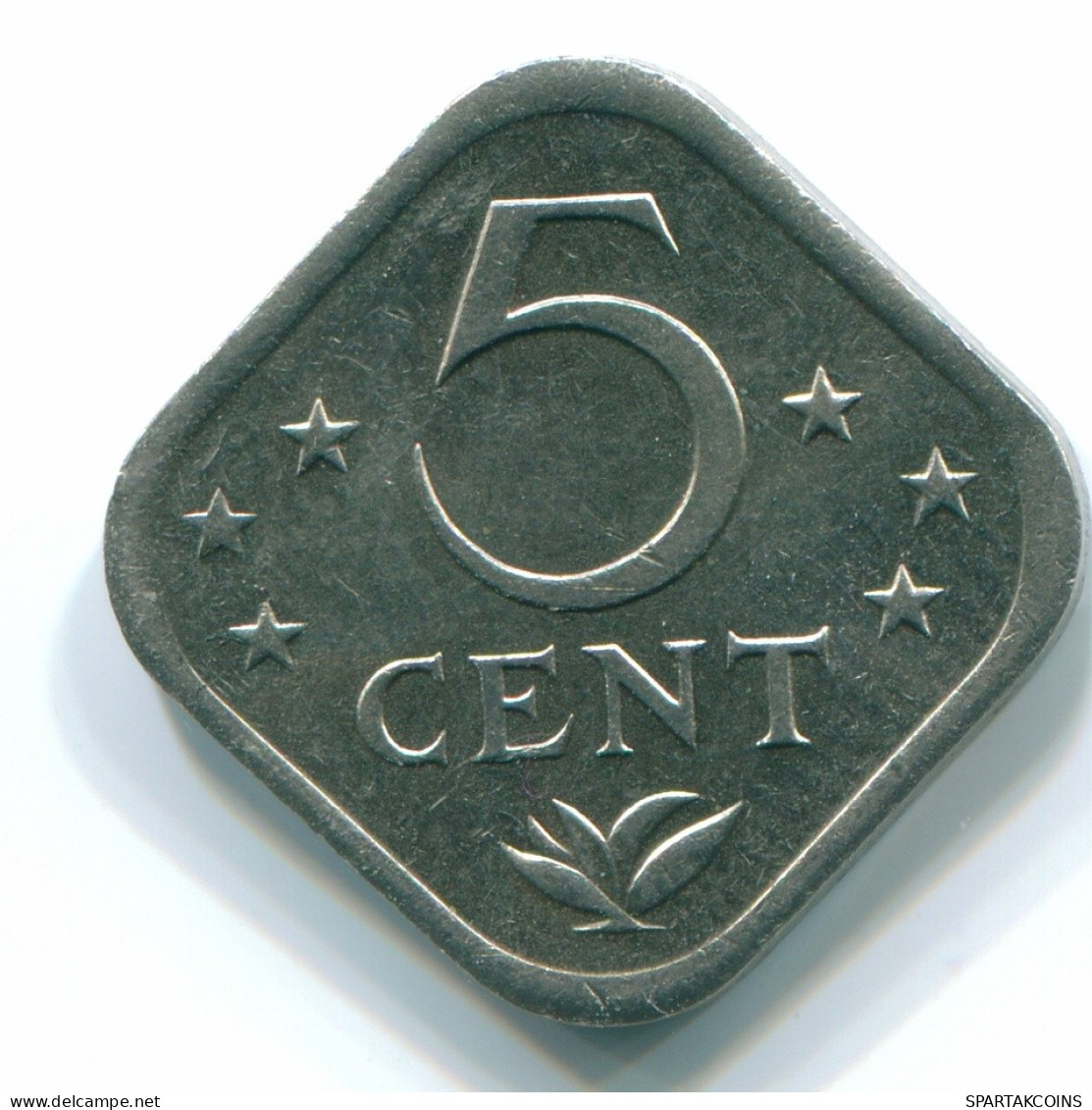 5 CENTS 1982 NETHERLANDS ANTILLES Nickel Colonial Coin #S12351.U.A - Niederländische Antillen