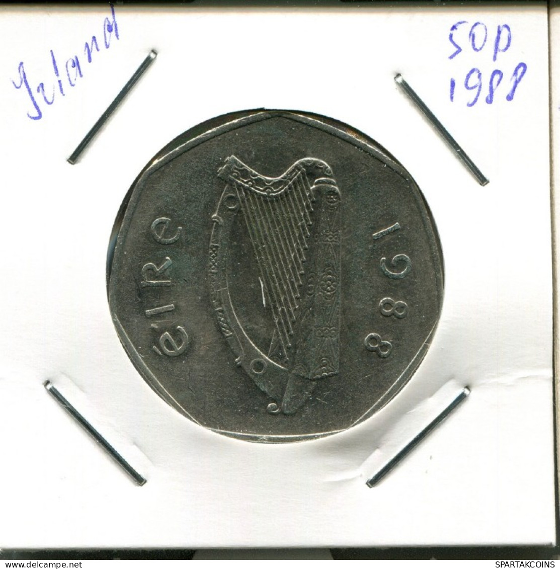 50 PENCE 1988 IRLAND IRELAND Münze #AN666.D.A - Ierland