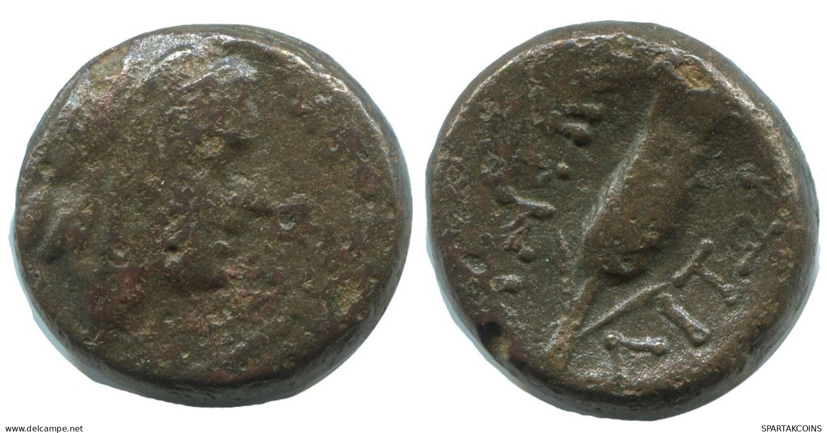 AUTHENTIC ORIGINAL ANCIENT GREEK Coin 4.8g/15mm #AG191.12.U.A - Griechische Münzen