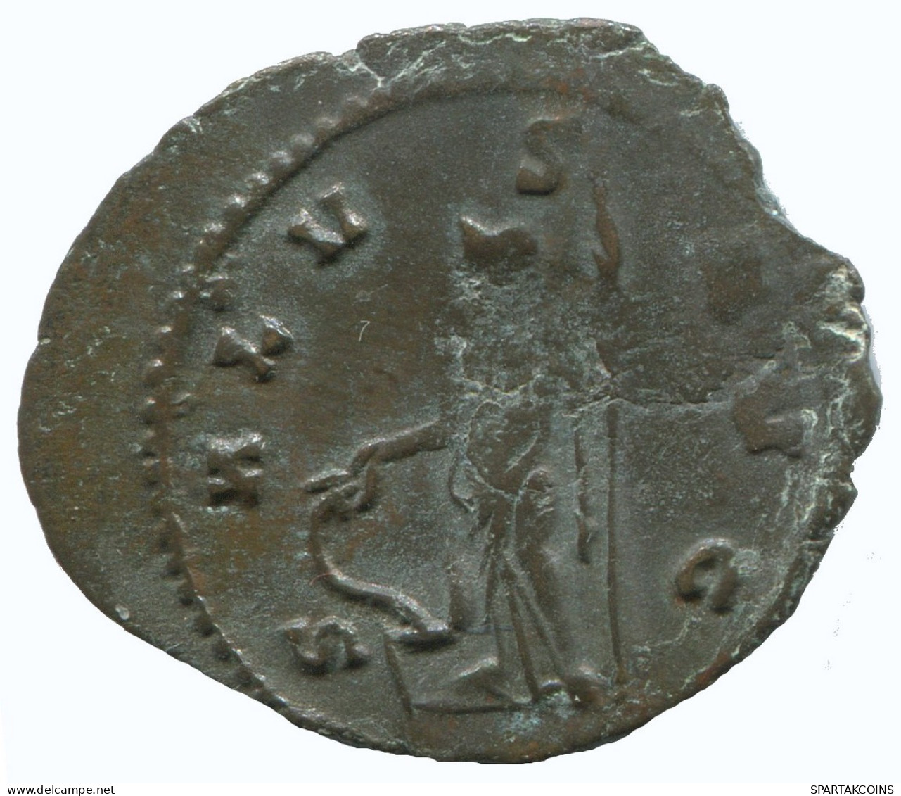 CLAUDIUS II ANTONINIANUS Roma AD98 Salus AVG 2.9g/25mm #NNN1889.18.U.A - The Military Crisis (235 AD Tot 284 AD)