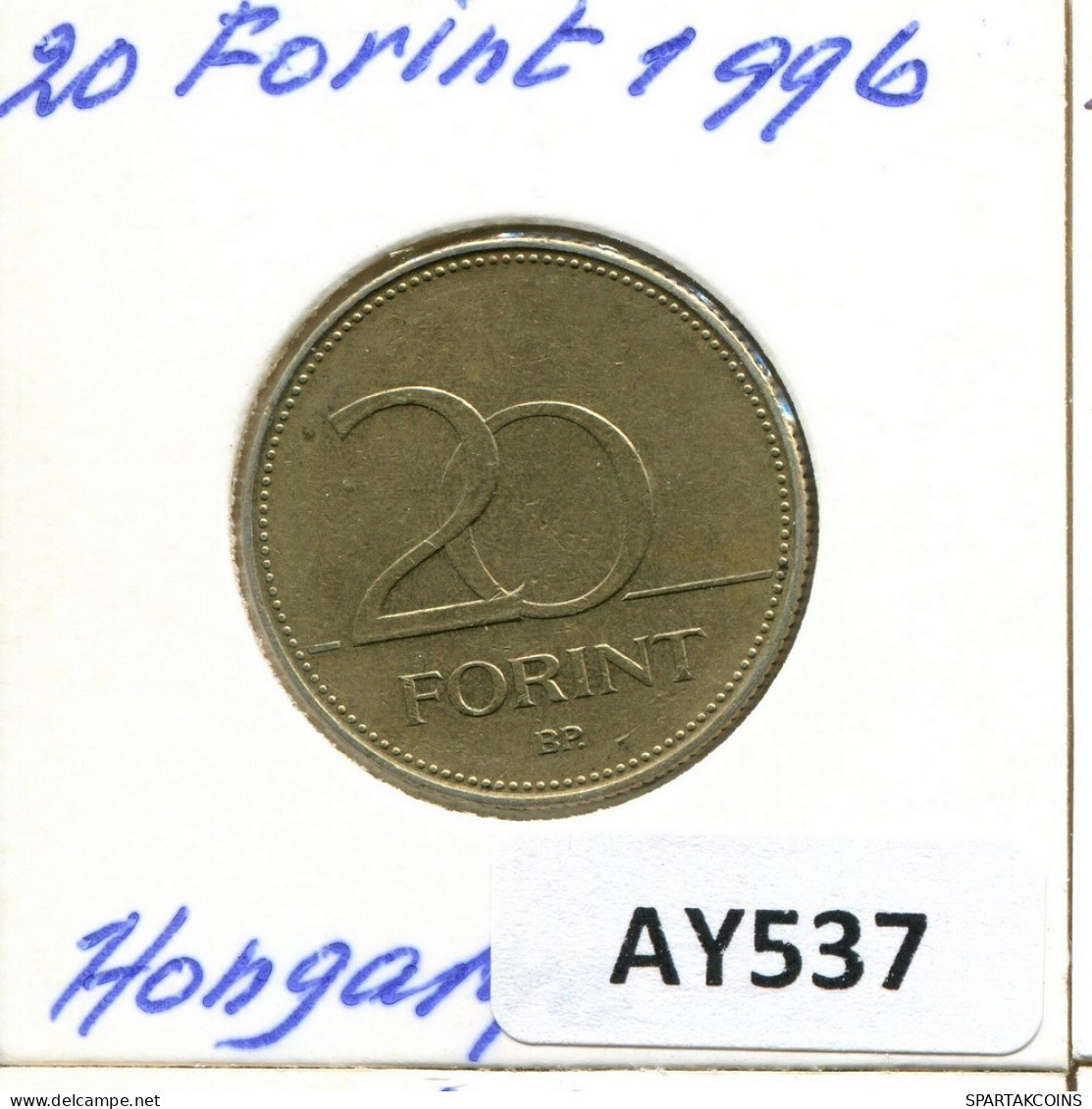 20 FORINT 1996 HONGRIE HUNGARY Pièce #AY537.F.A - Hongarije