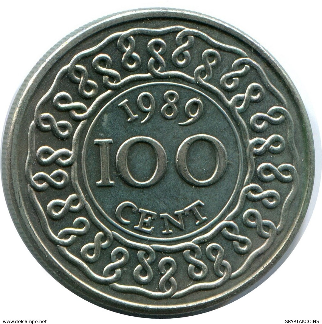 100 CENTS 1989 SURINAME Moneda #AR923.E.A - Suriname 1975 - ...