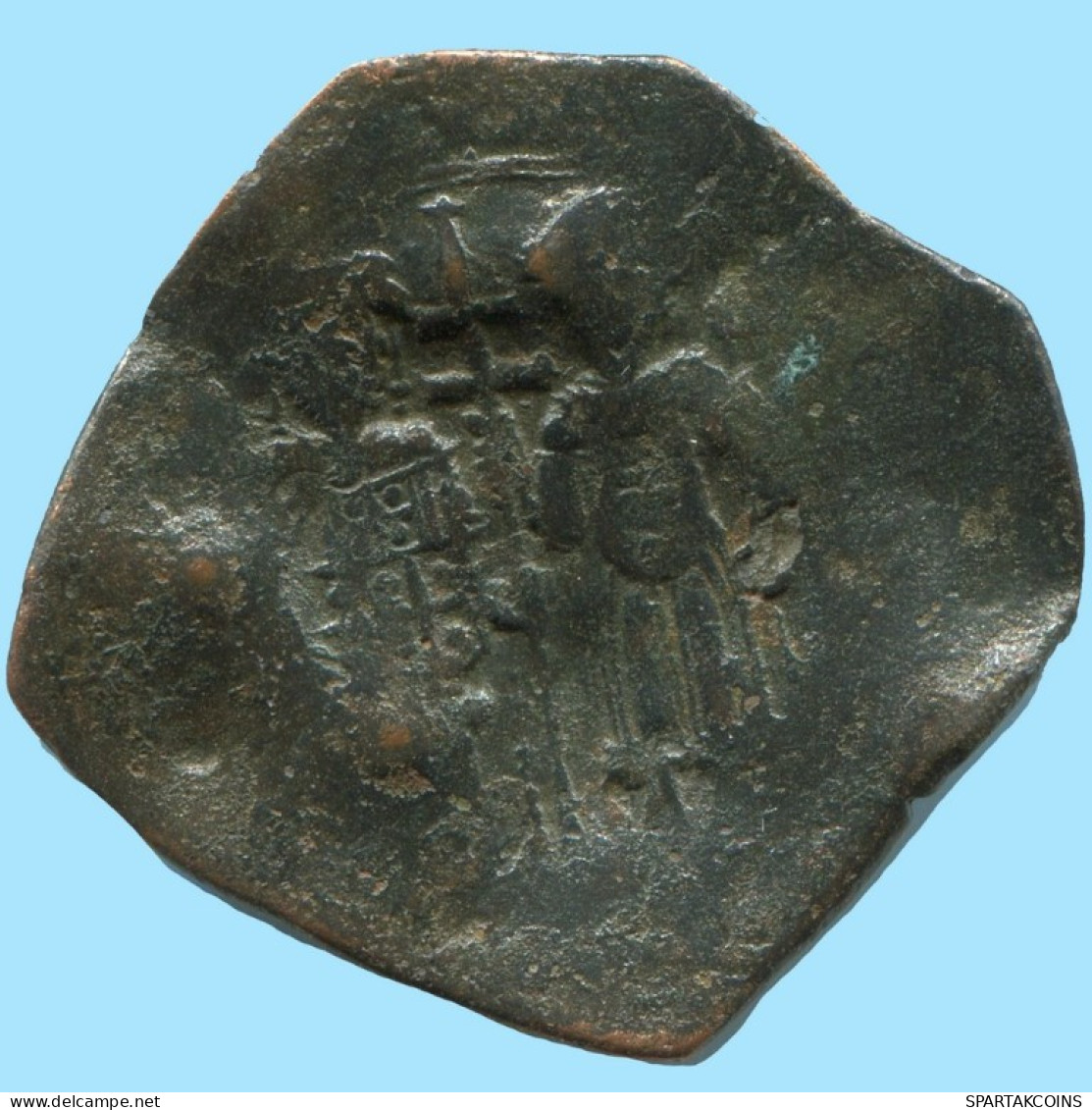 ALEXIOS III ANGELOS ASPRON TRACHY BILLON BYZANTINE Moneda 2.7g/27mm #AB455.9.E.A - Byzantines