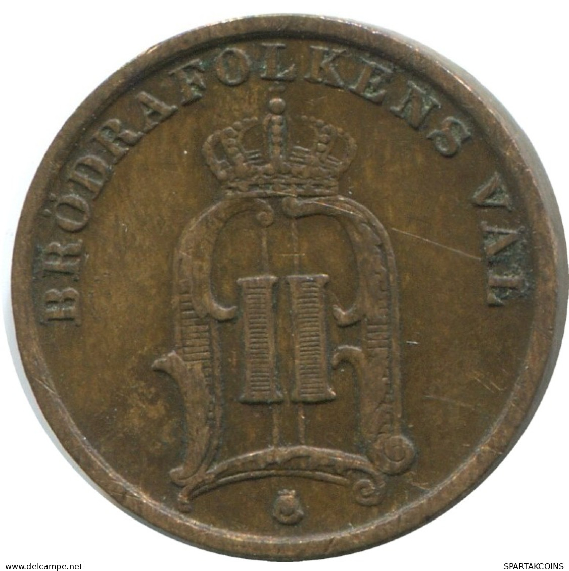 1 ORE 1896 SWEDEN Coin #AD320.2.U.A - Suède