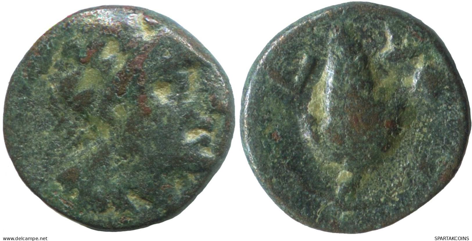 AEOLIS TEMNOS DIONYSOS GRAPE Authentic GREEK Coin 1.5g/13mm #SAV1269.11.U.A - Griechische Münzen