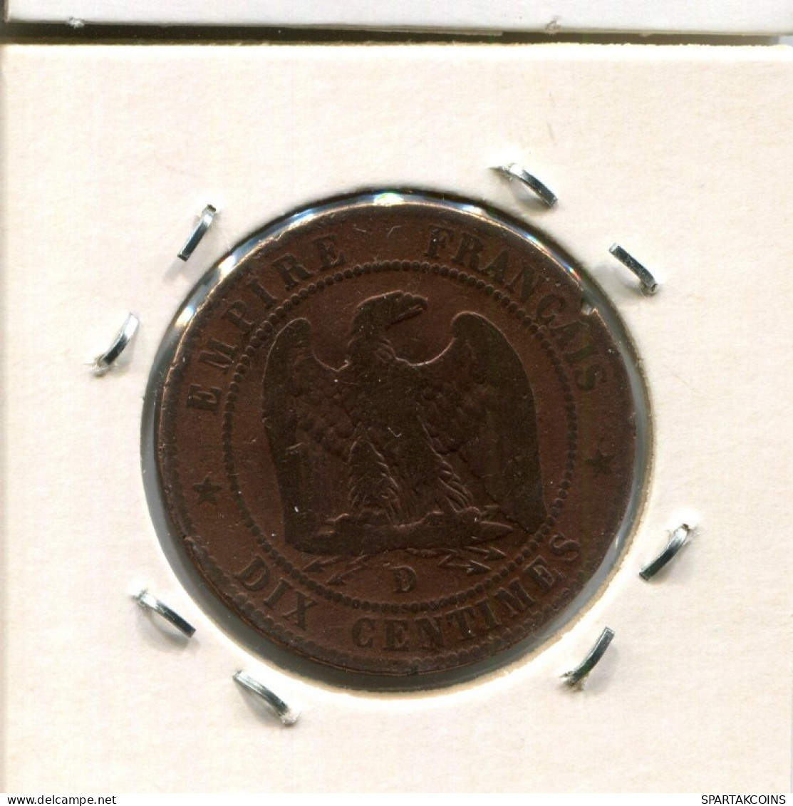 10 CENTIMES 1855 D FRANCIA FRANCE Napoleon III Moneda #AM071.E.A - 10 Centimes