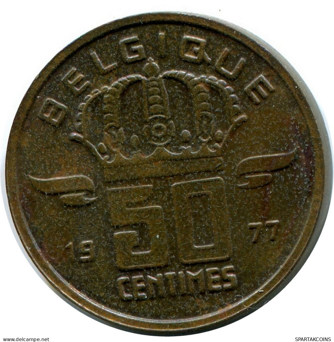 50 CENTIMES 1977 Französisch Text BELGIEN BELGIUM Münze #BA469.D.A - 50 Centimes