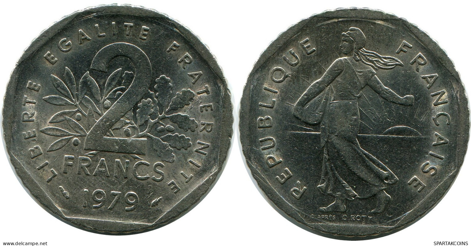 2 FRANCS 1979 FRANKREICH FRANCE Französisch Münze #AZ430.D.A - 2 Francs
