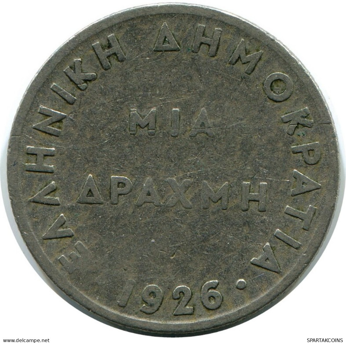 1 DRACHMA 1926 GRECIA GREECE Moneda #AH723.E.A - Griekenland