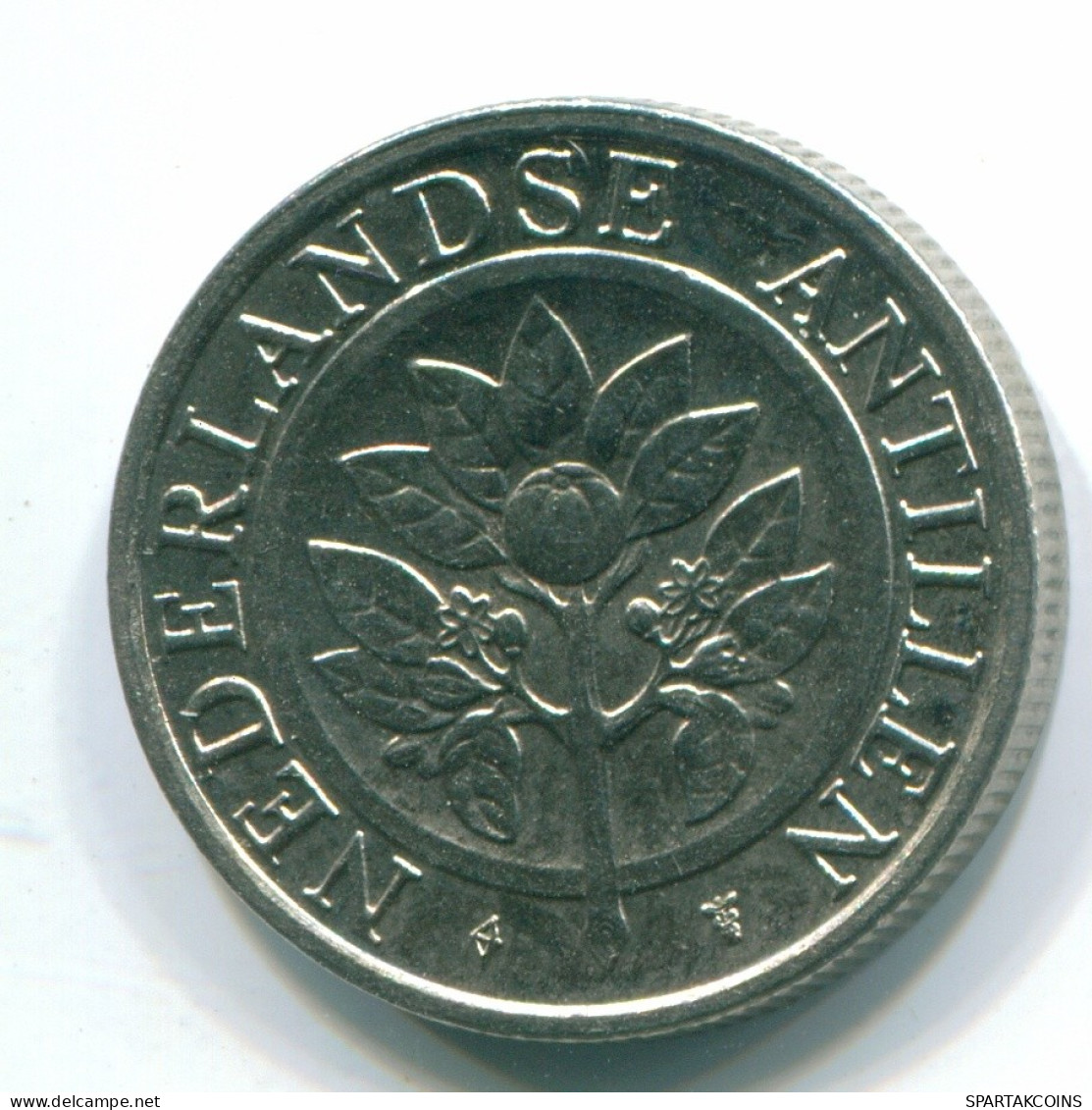 25 CENTS 1998 ANTILLAS NEERLANDESAS Nickel Colonial Moneda #S11302.E.A - Niederländische Antillen