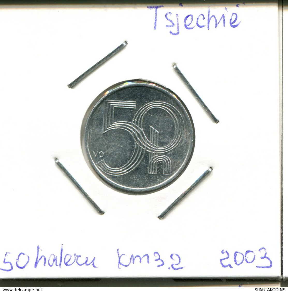 50 HELLER 2003 TSCHECHIEN CZECH REPUBLIC Münze #AP734.2.D.A - Repubblica Ceca