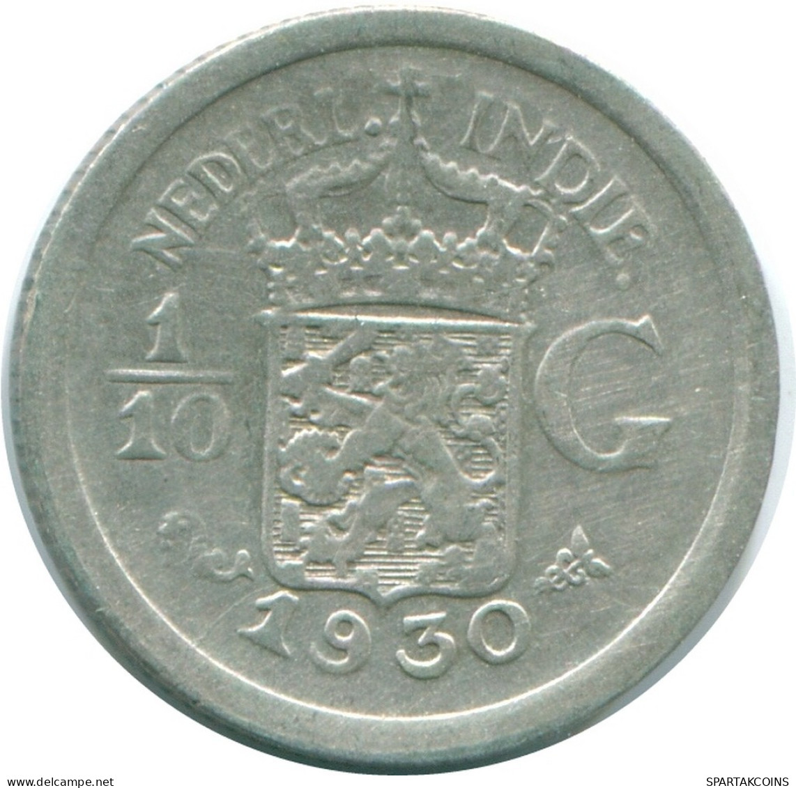 1/10 GULDEN 1930 INDIAS ORIENTALES DE LOS PAÍSES BAJOS PLATA #NL13448.3.E.A - Indie Olandesi