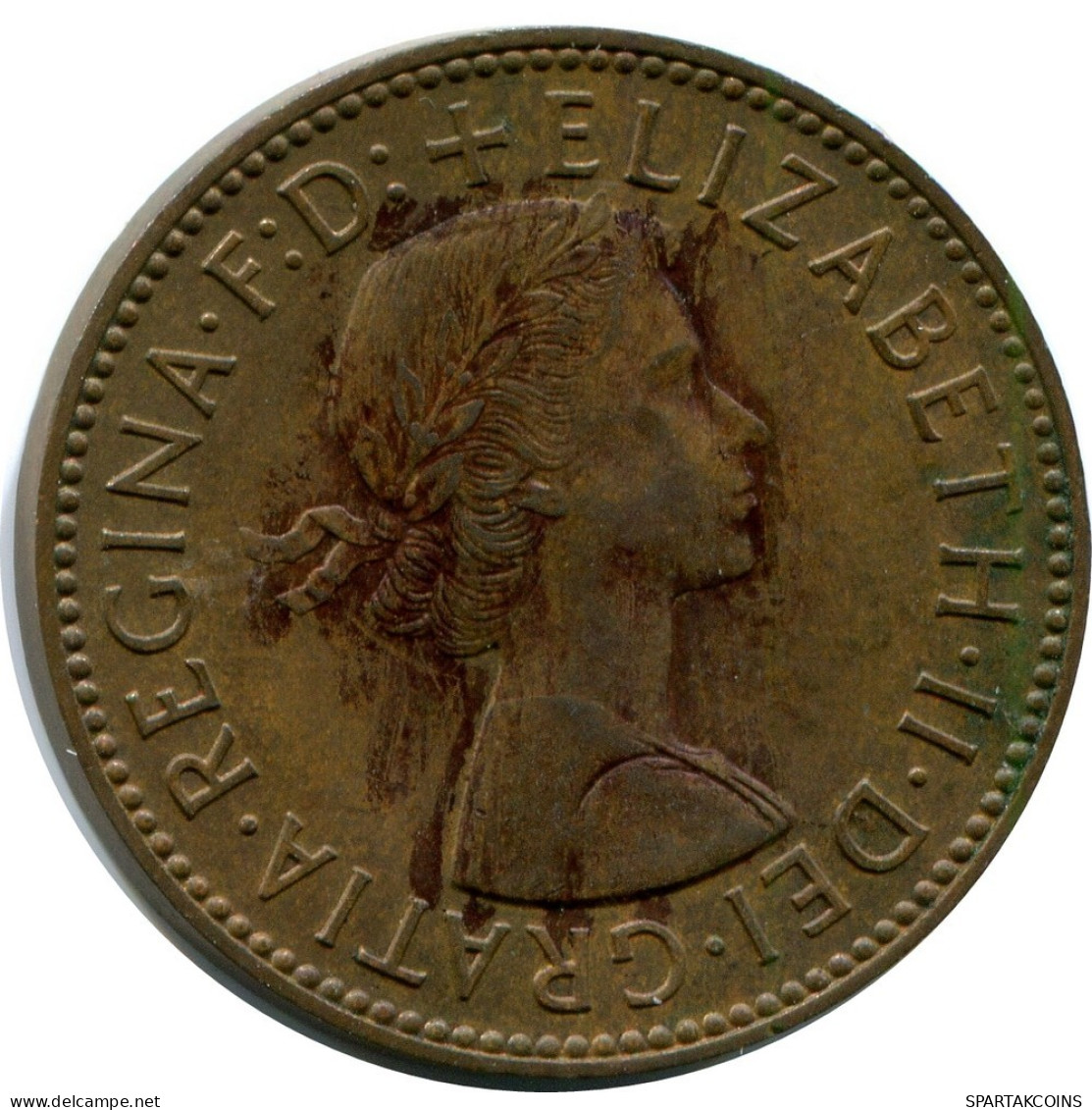 HALF PENNY 1959 UK GROßBRITANNIEN GREAT BRITAIN Münze #BA989.D.A - C. 1/2 Penny
