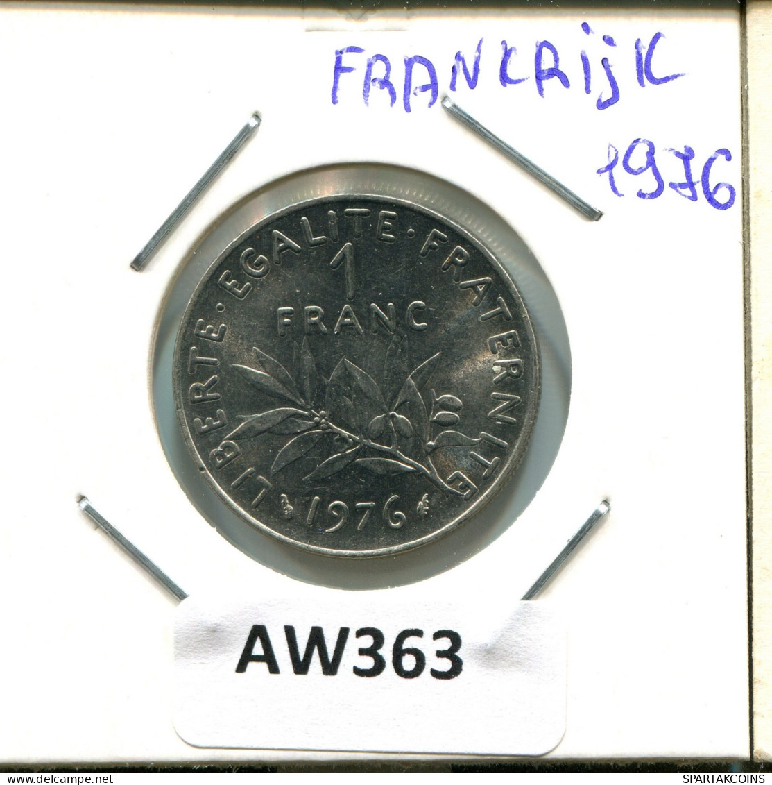 1 FRANC 1976 FRANCE Pièce #AW363.F.A - 1 Franc