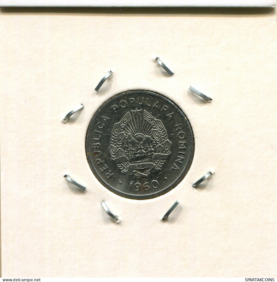 15 BANI 1960 ROMÁN OMANIA Moneda #AP648.2.E.A - Rumänien