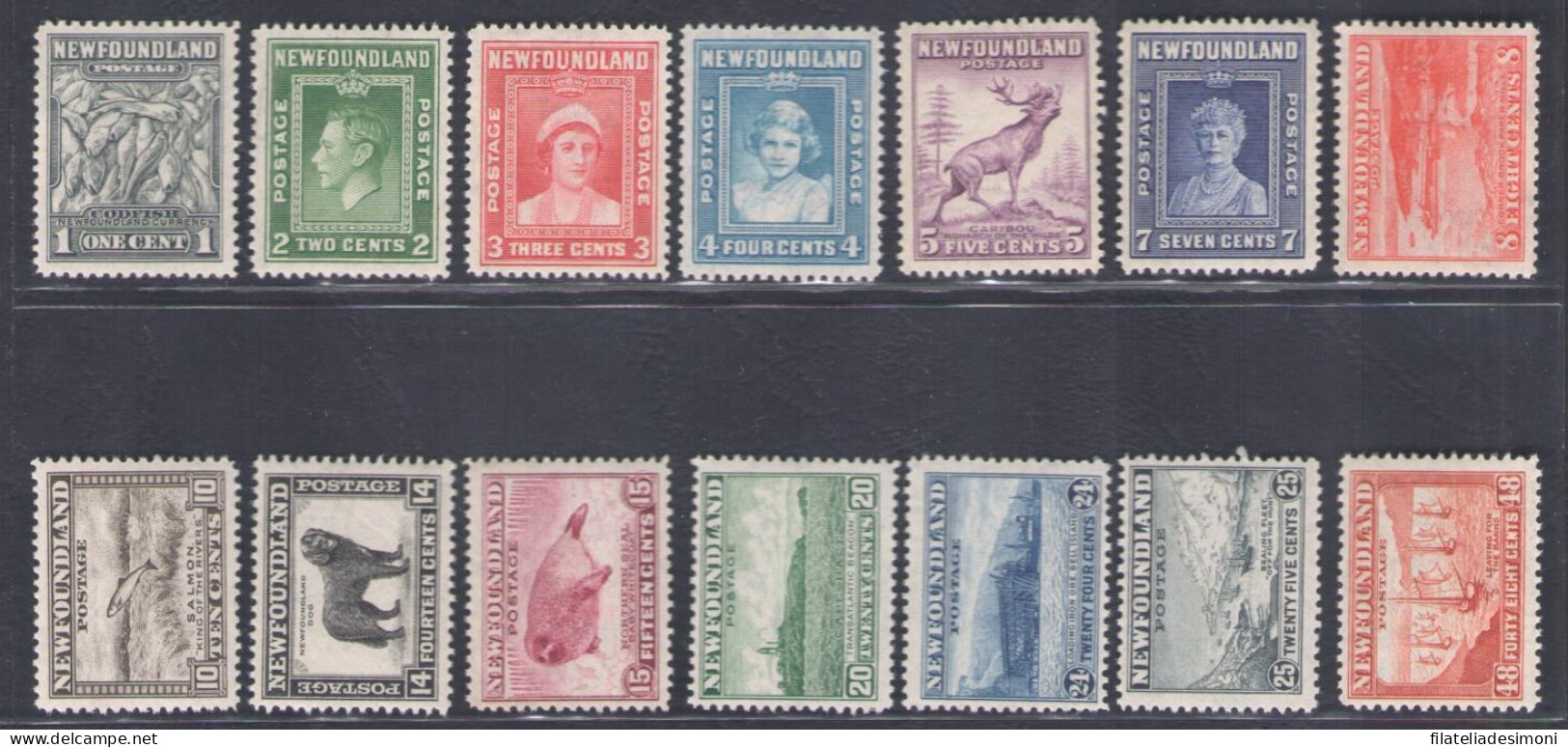 1941-44 Newfoundland, Stanley Gibbons N. 276/89, MNH** - Other & Unclassified