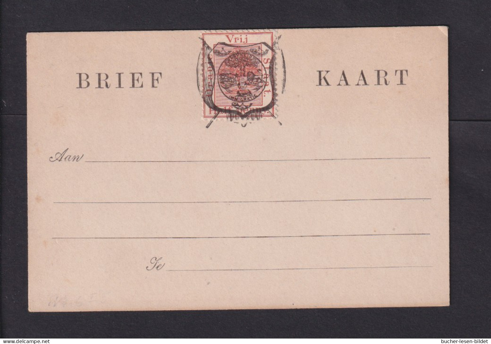 1 P.  Provisorische Ganzsache - Ungebraucht - Oranje-Freistaat (1868-1909)