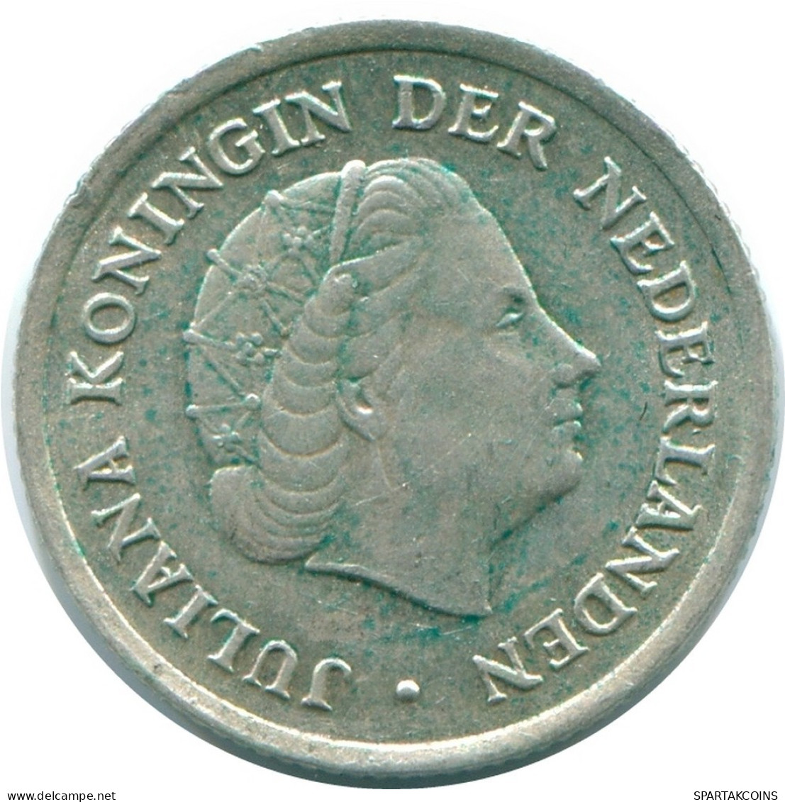 1/10 GULDEN 1966 NETHERLANDS ANTILLES SILVER Colonial Coin #NL12730.3.U.A - Niederländische Antillen