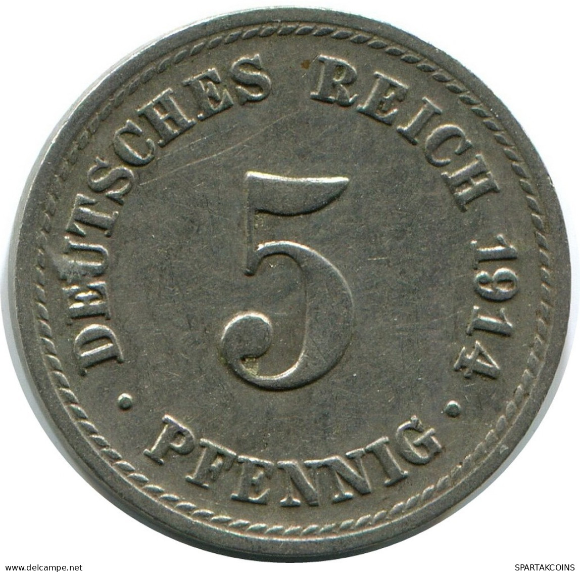 5 PFENNIG 1914 A ALEMANIA Moneda GERMANY #DB236.E.A - 5 Pfennig